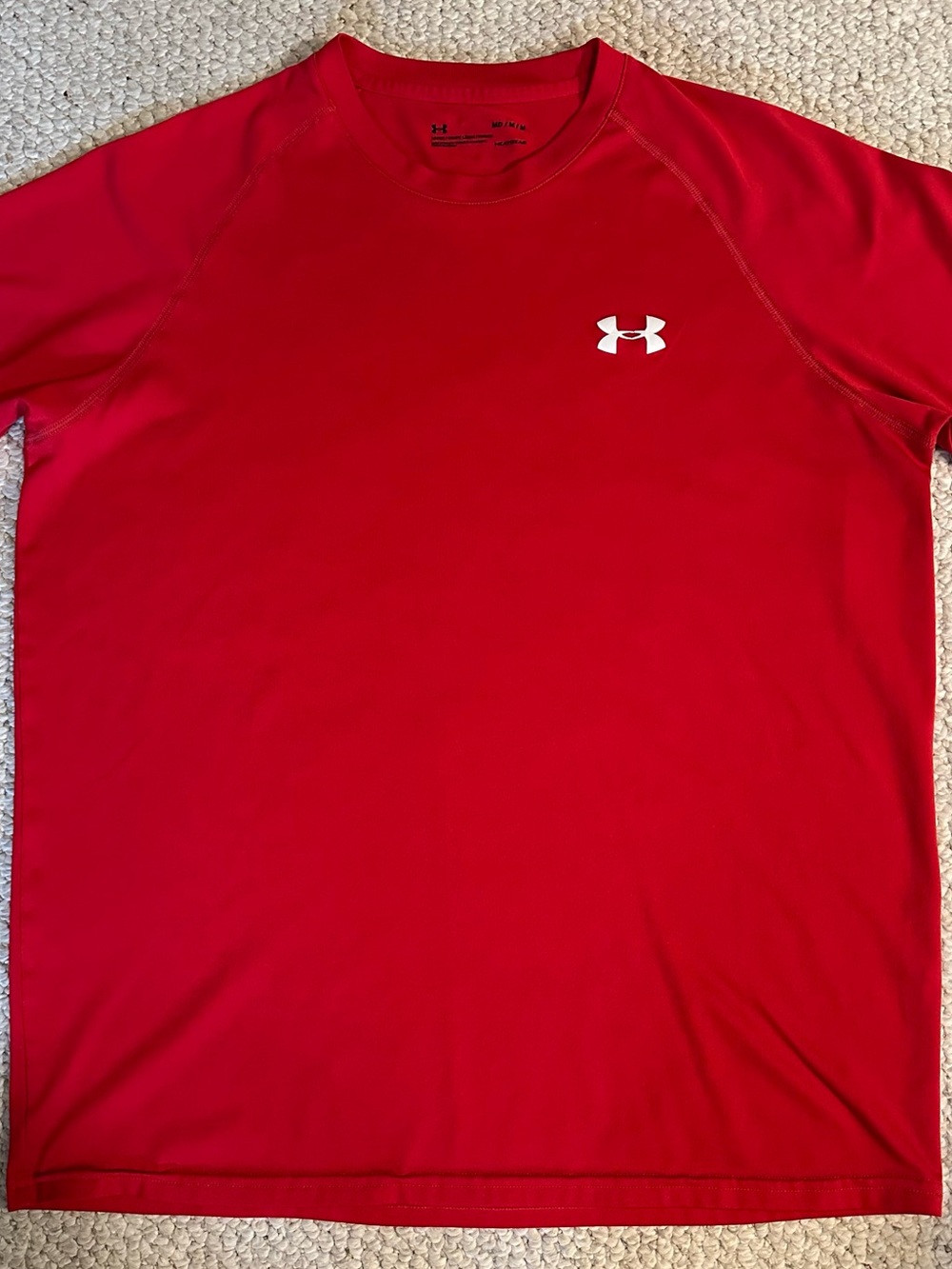 Under Armour Red HeatGear Crew Neck Tee